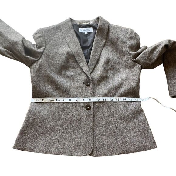 Calvin Klein Wool Blend Two-Button Blazer Size 8 NWOT - Picture 10 of 15